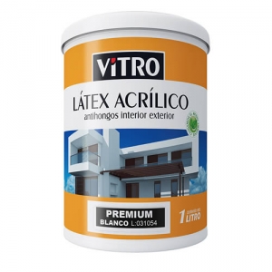 Pintura Latex Interior Exterior Acrilico Premium 18 Lt Blanco