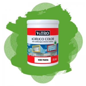 Pintura Latex Interior Exterior Acrilico Premium  4 lt Verde Pradera
