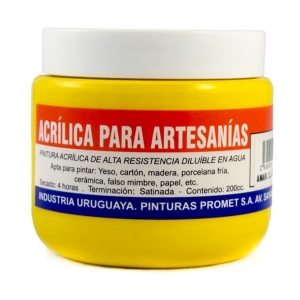 Entonador acrilico artesanias 200ml Amarillo