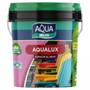 Pintura Esmalte base agua Aqualux 3.60 lt