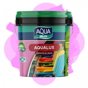 Pintura Esmalte base agua Aqualux 1.00 lt Barbie