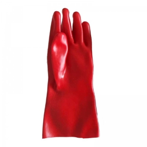 Guante goma refrozado Largo 35cm Rojo